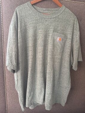 Carhartt Men’s Heather Sage Short-Sleeve Pocket Tee